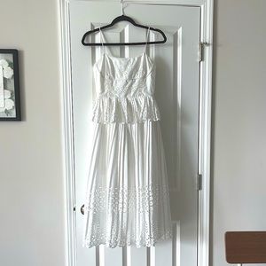 Gianni Bini white midi dress!
